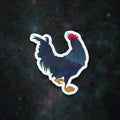 seven guitars rooster sticker